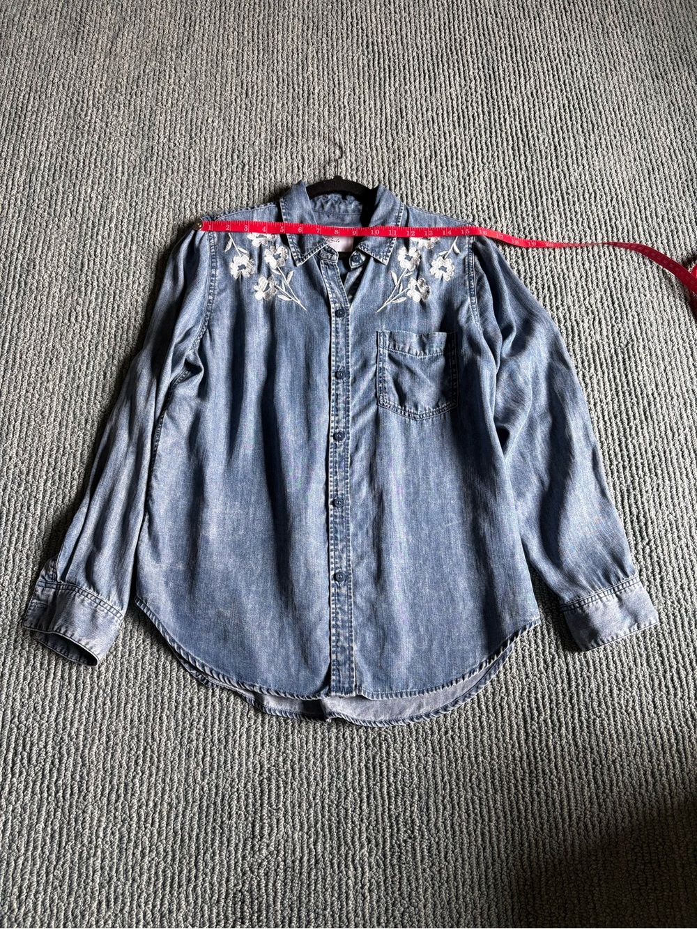 Rails Ingrid shirt Small denim with flowers - Picture 6 of 10
